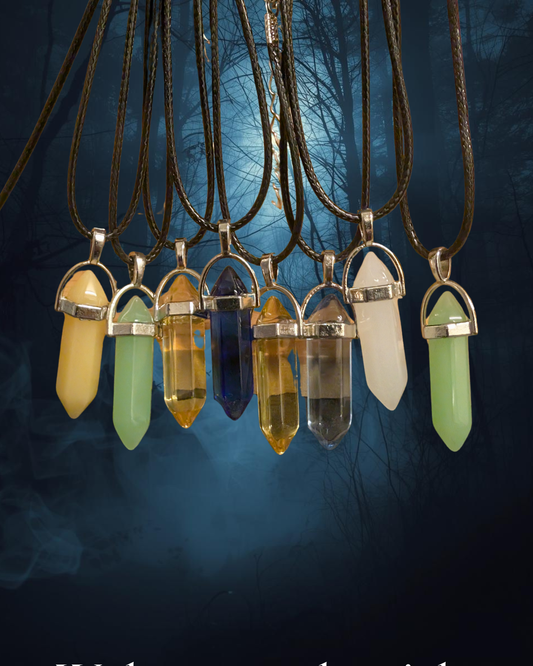 Coloured glass pendant